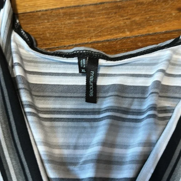 Maurices Striped Sleeveless Dress, Knee Length, XL - Picture 2 of 4